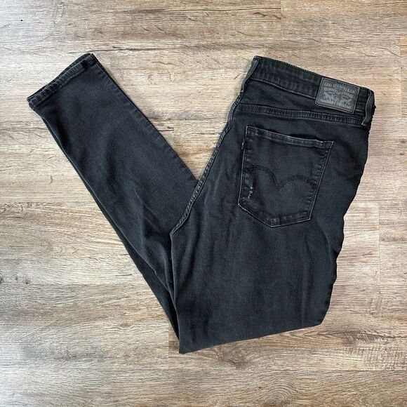 American Eagle Outfitters Denim - Levis 721 High Rise Skinny Jeans Black Womens Distressed 34